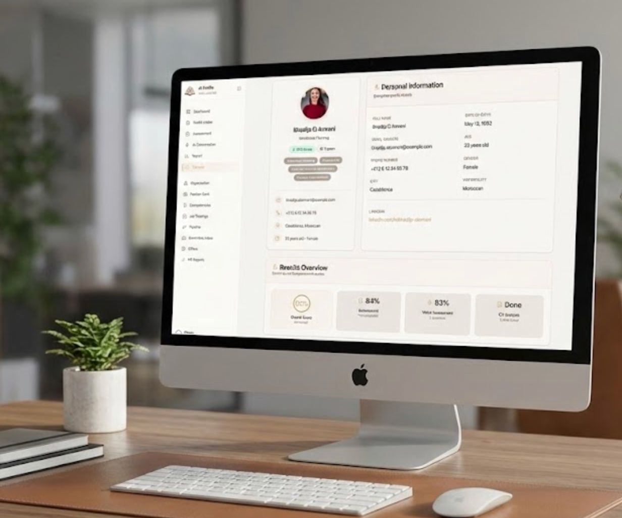 AI Profile - Personal profile with candidate details and results overview